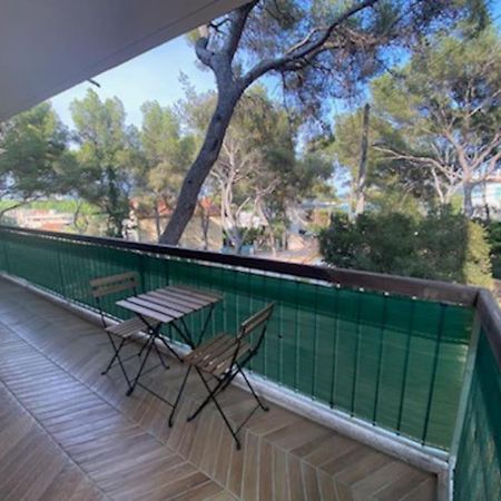 T2 Avec Clim Et Terrasse Vue Mer, Les Sablettes La Seyne-sur-Mer Exterior photo